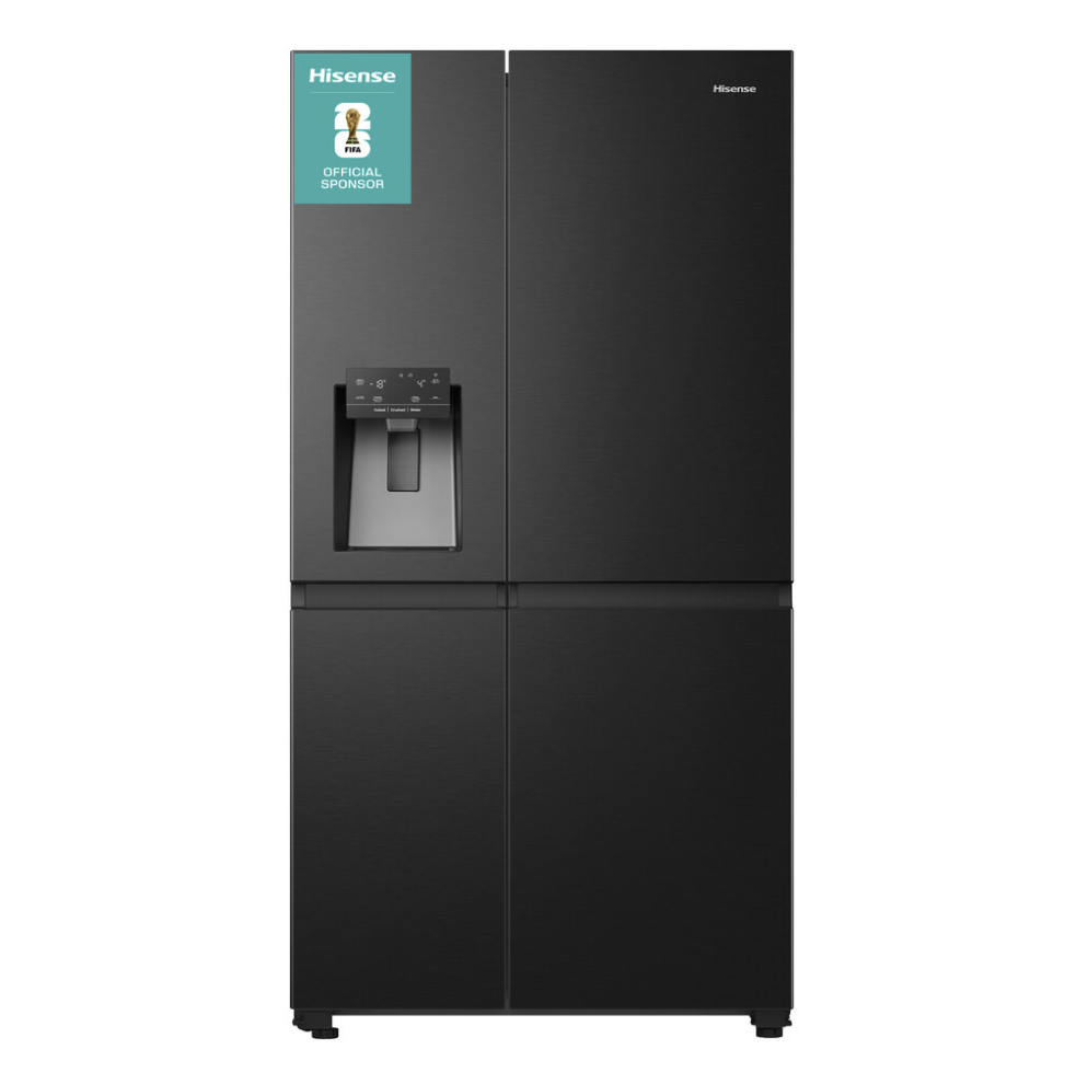 Hisense RS818N4TFE 632L American Smart Fridge Freezer Black (REFURBISHED)