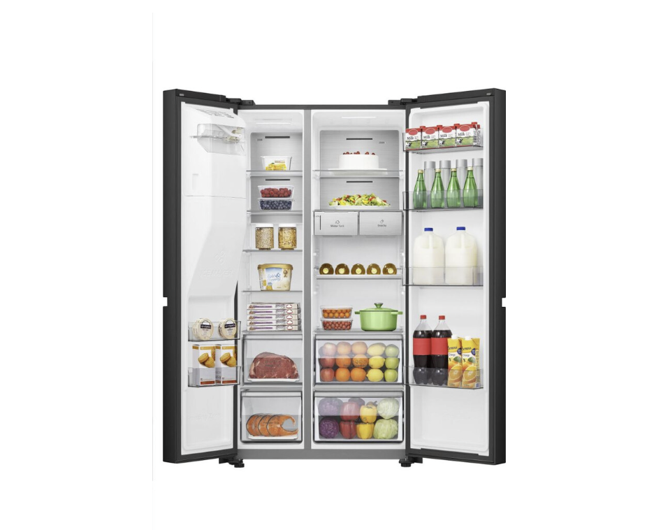 Hisense RS818N4TFE 632L American Smart Fridge Freezer Black (REFURBISHED)